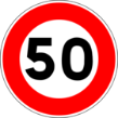 limitation de vitesse à 50 km/h